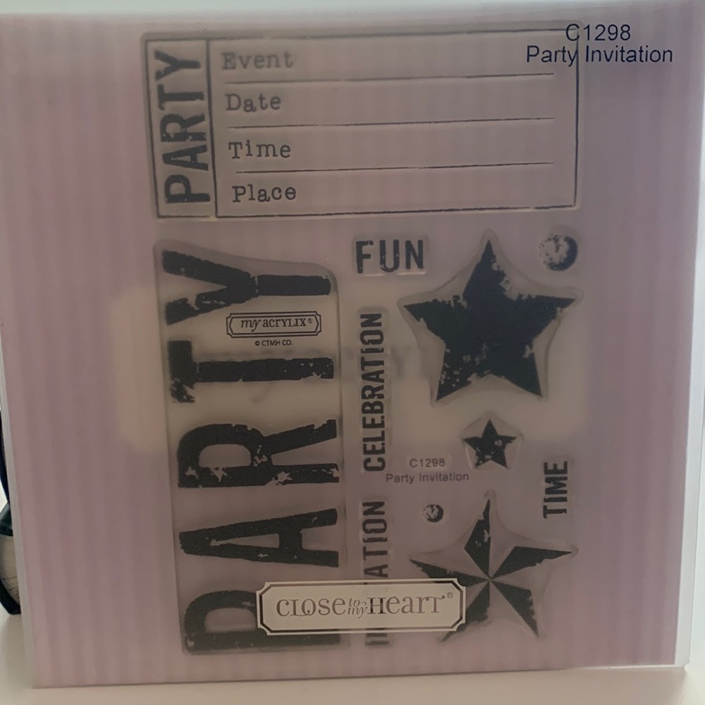 Close to my Heart - Party Invitation (C1298) - never used